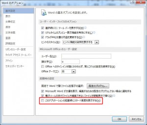 Word2013 Option